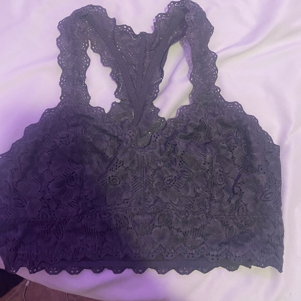 dark gray bralette